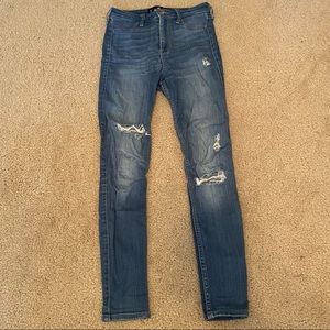 ultra high rise jean leggings